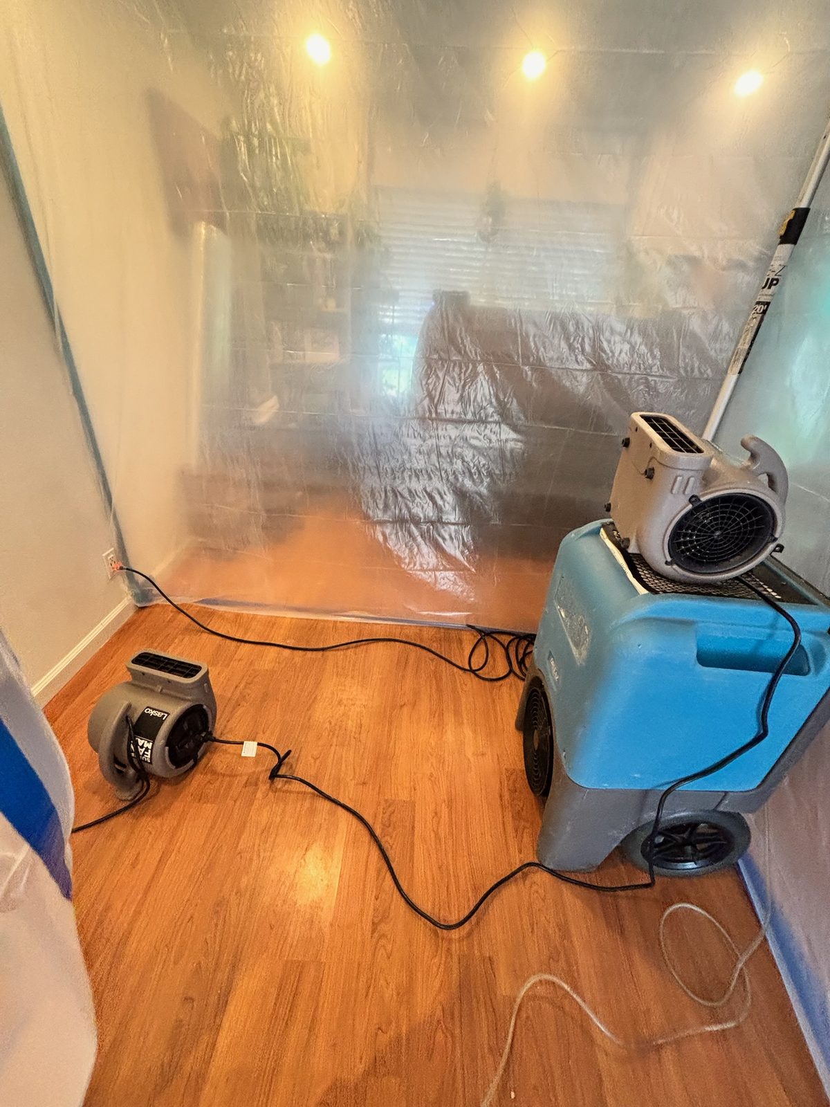 Structural drying with air movers — All Action Water Damage